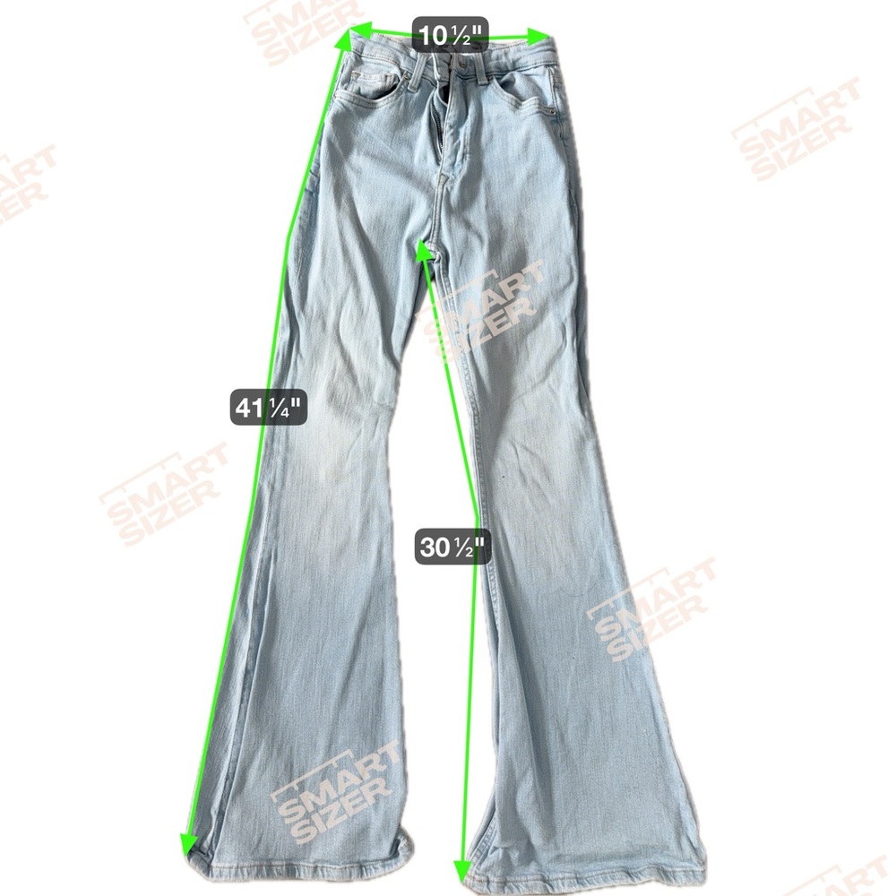 Bershka Light Blue Denim Jeans Size 02 - Picture 6 of 6